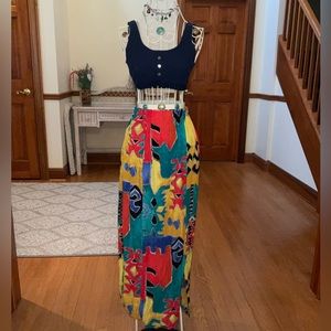 Vintage Maxi Aztec Skirt size S